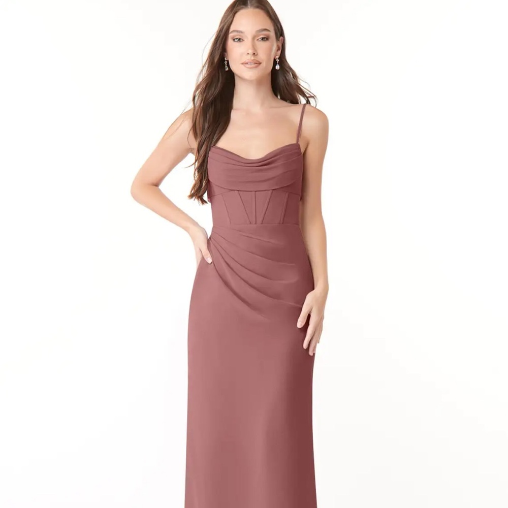 New Azazie Mai bridesmaid dress in desert rose size 4.